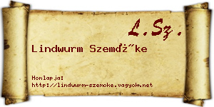 Lindwurm Szemőke névjegykártya